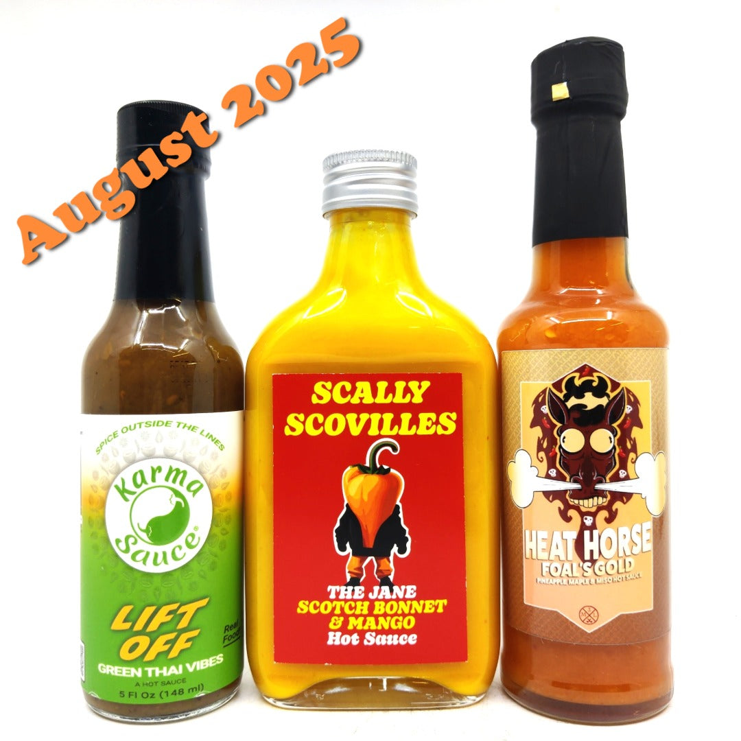 12 month bi-monthly (6 boxes) pre-paid Burns Box GIFT hot sauce subscription-Hop Burns & Black