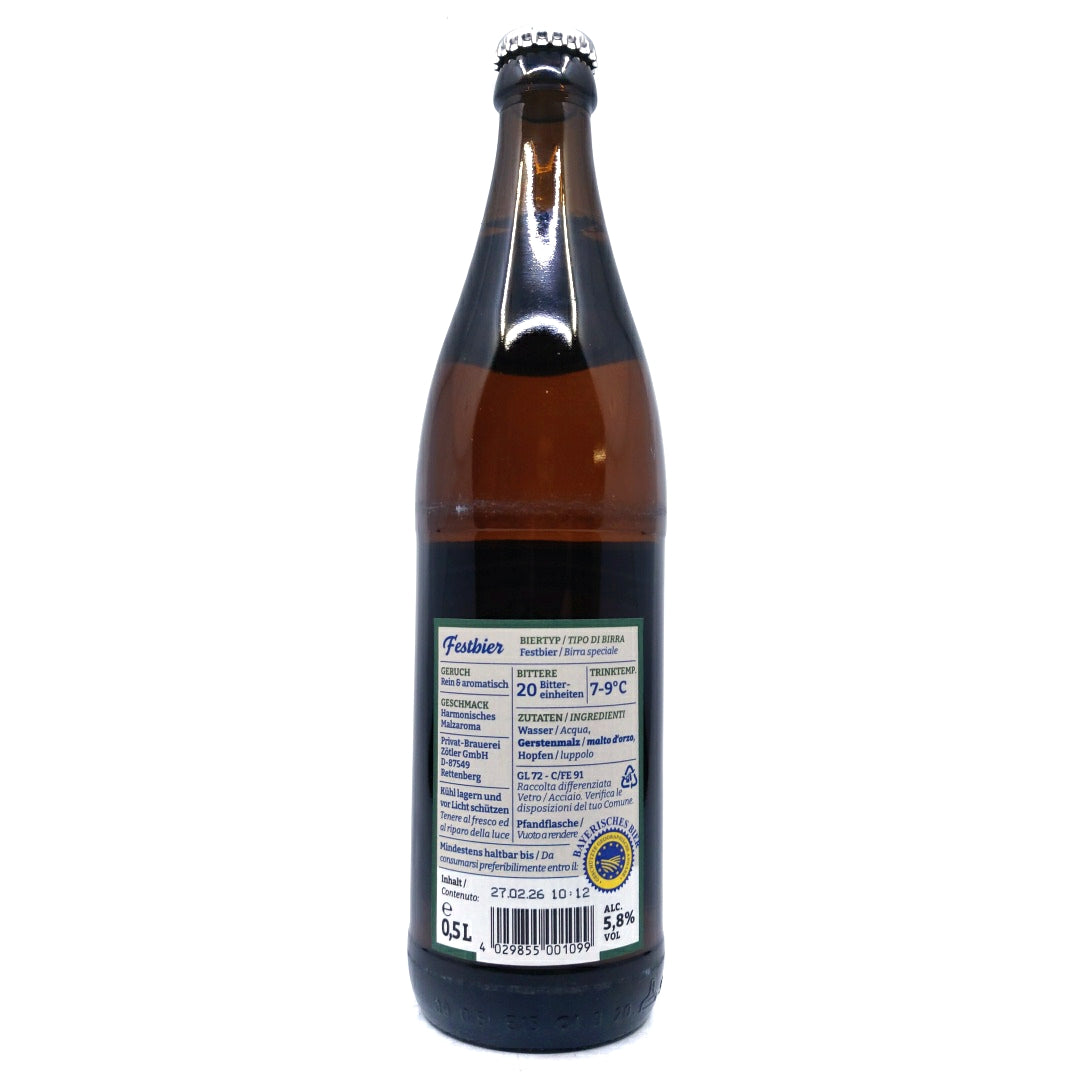 Zotler Festbier 5.8% (500ml)-Hop Burns & Black