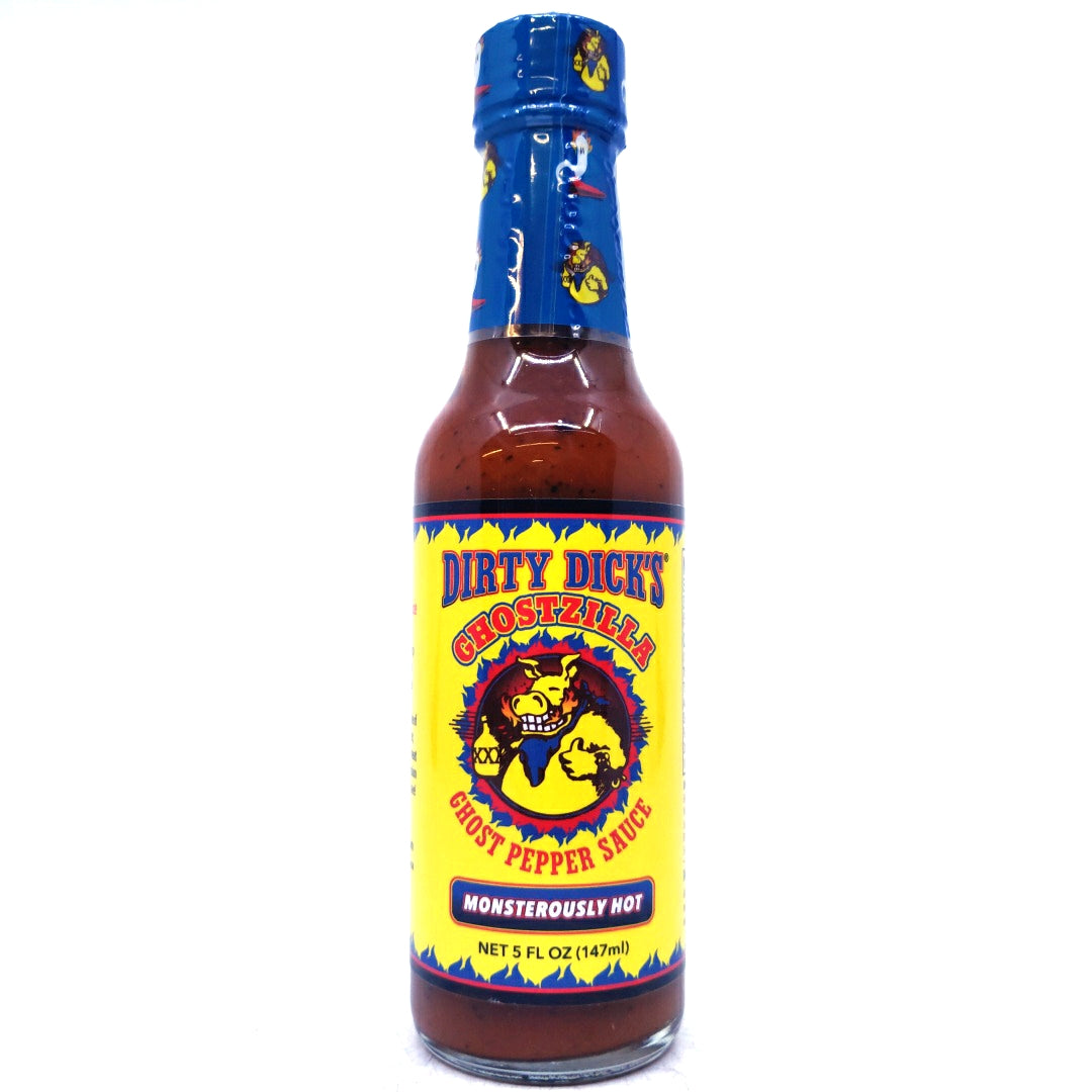 Dirty Dick's Ghostzilla Ghost Pepper Sauce (148ml)-Hop Burns & Black