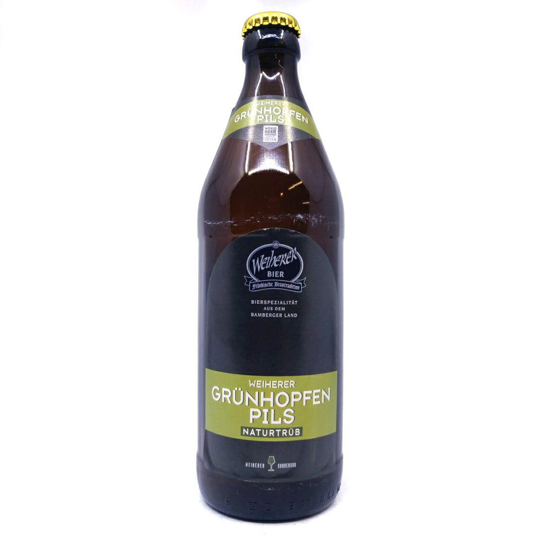 Kundmueller Weiherer Grunhopfen Pils 4.9% (500ml)-Hop Burns & Black