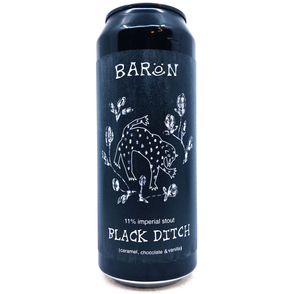 Baron Brewing Black Ditch Imperial Stout 11% (500ml can)-Hop Burns & Black