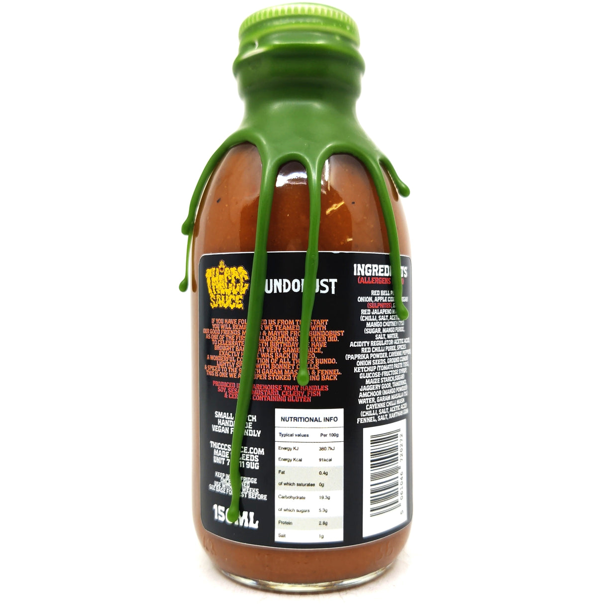 Thiccc Sauce x Bundobust Desi Hot Sauce (150ml)-Hop Burns & Black