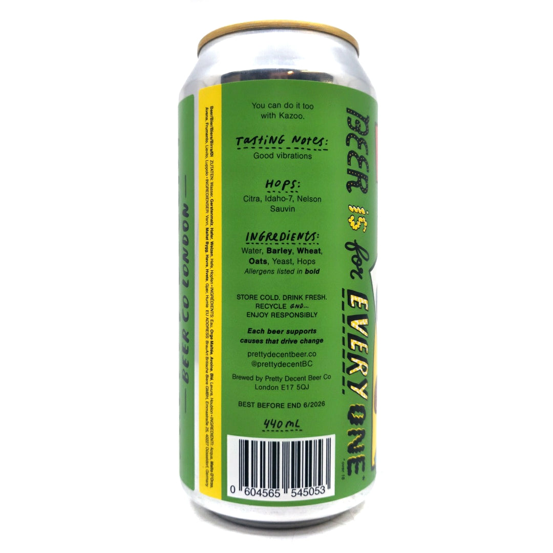 Pretty Decent Can You Kazoo Alcohol Free Pale Ale 0.5% (440ml can)-Hop Burns & Black