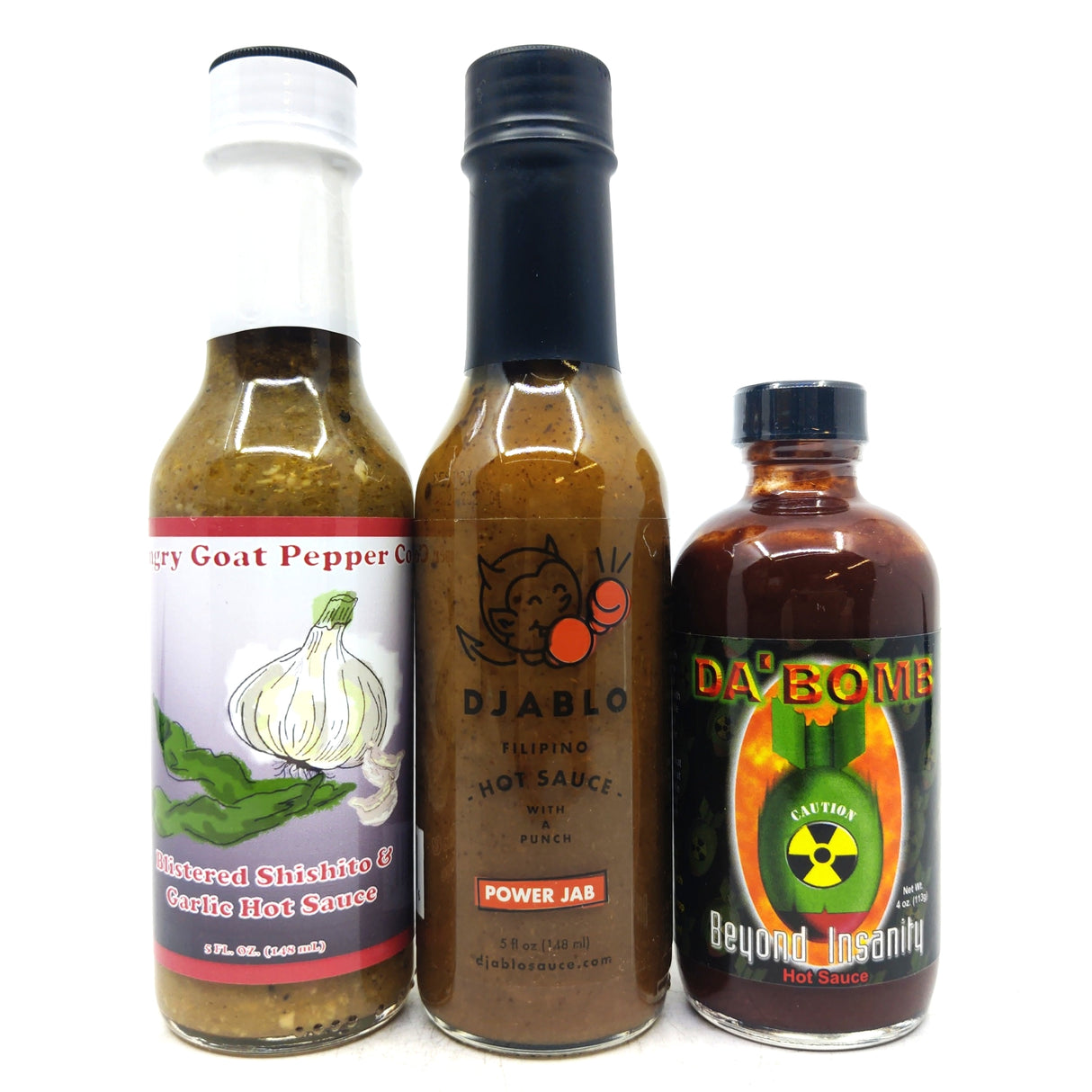Hot Ones Hot Sauce Season 22 Da Bomb Beyond Insanity Pack (3 sauces)-Hop Burns & Black