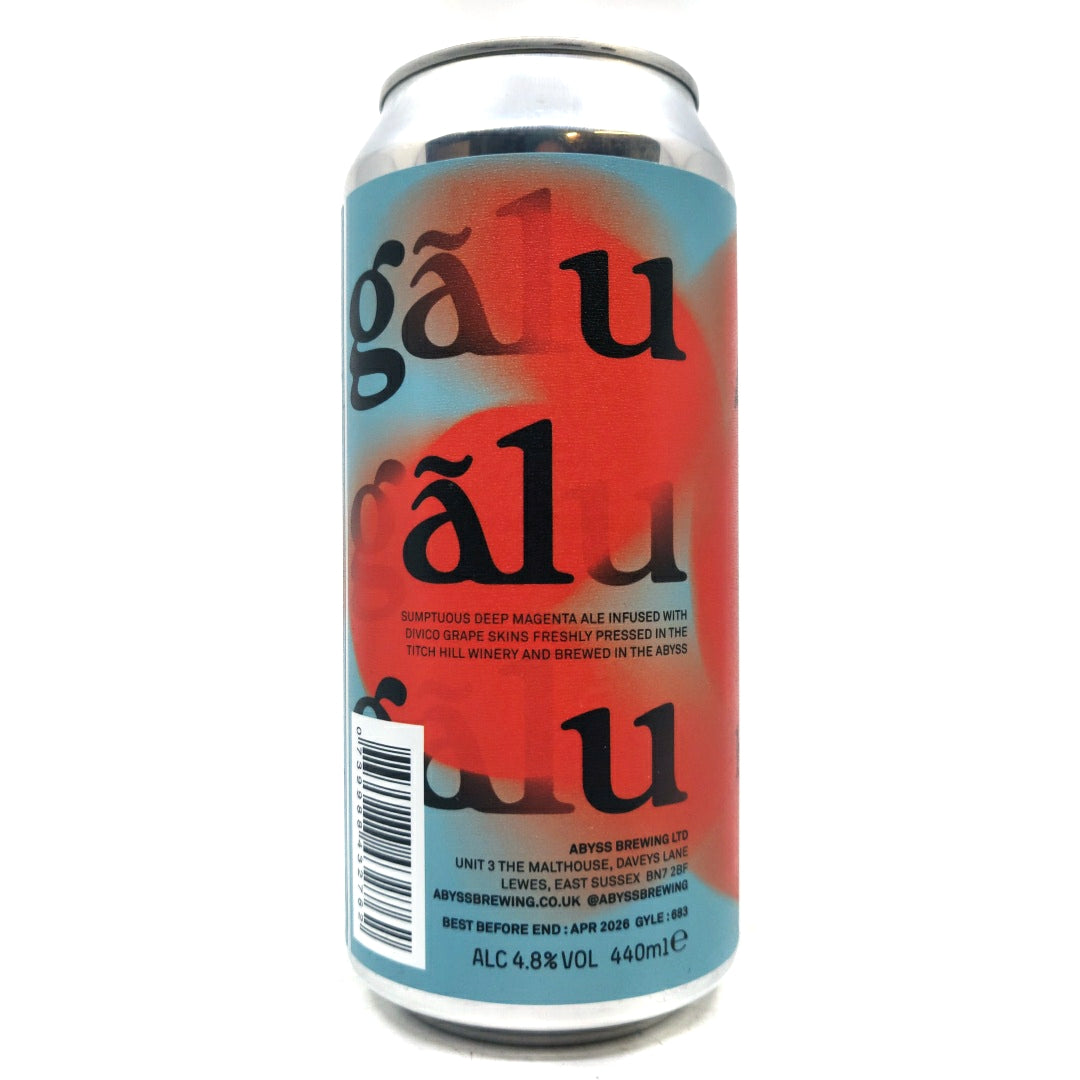 Abyss x Titch Hill Halugalu Red Wine Ale 4.8% (440ml can)-Hop Burns & Black