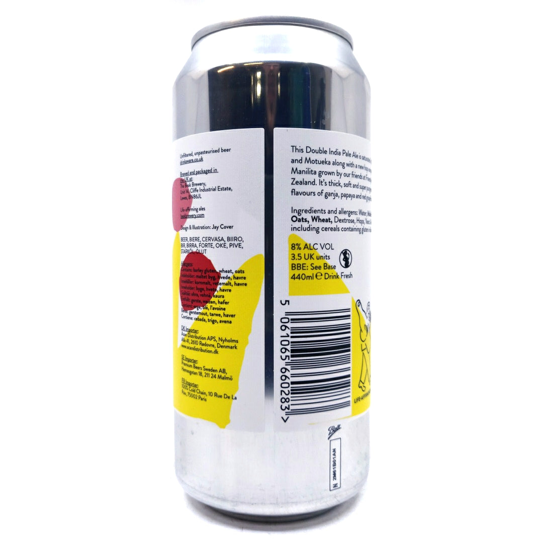 Beak Brewery Lilta Double IPA 8% (440ml can)-Hop Burns & Black