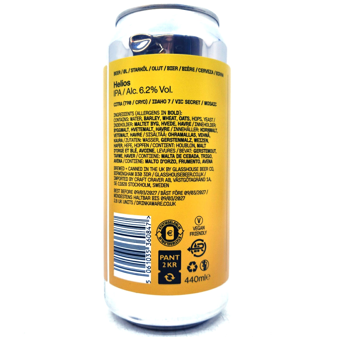 GlassHouse Helios IPA 6.2% (440ml can)