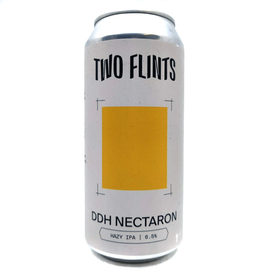 Two Flints DDH Nectaron IPA 6.5% (440ml can)-Hop Burns & Black