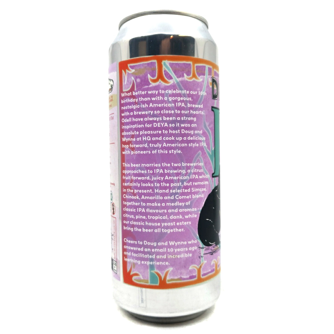 DEYA x Odell IPA 6.5% (500ml can)-Hop Burns & Black