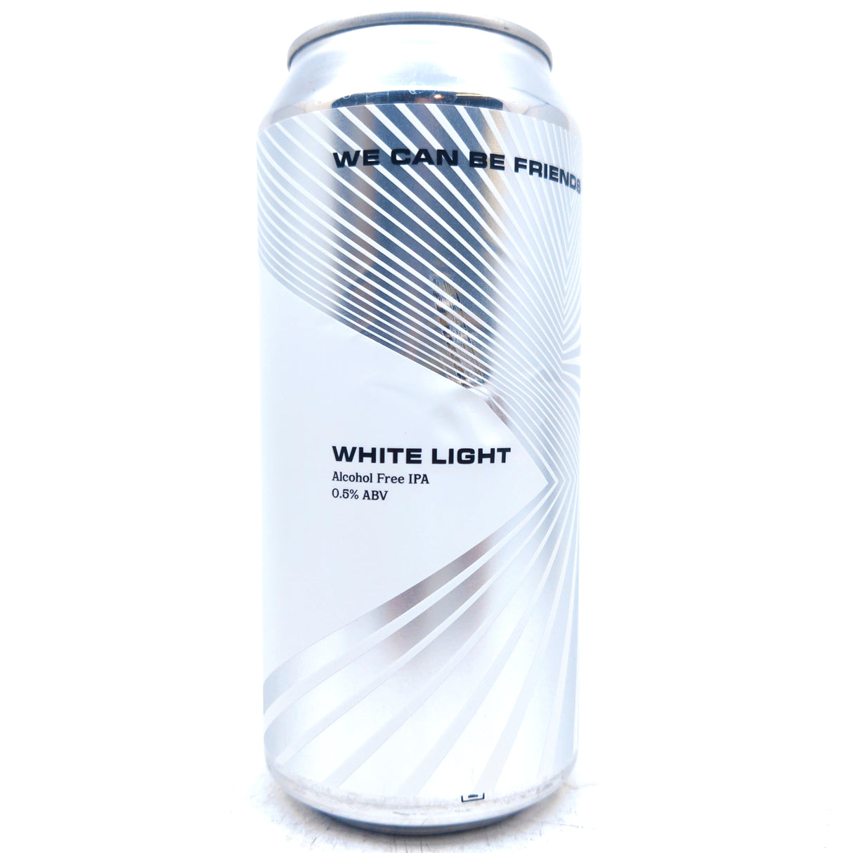 We Can Be Friends White Light IPA 0.5% (440ml can)-Hop Burns & Black