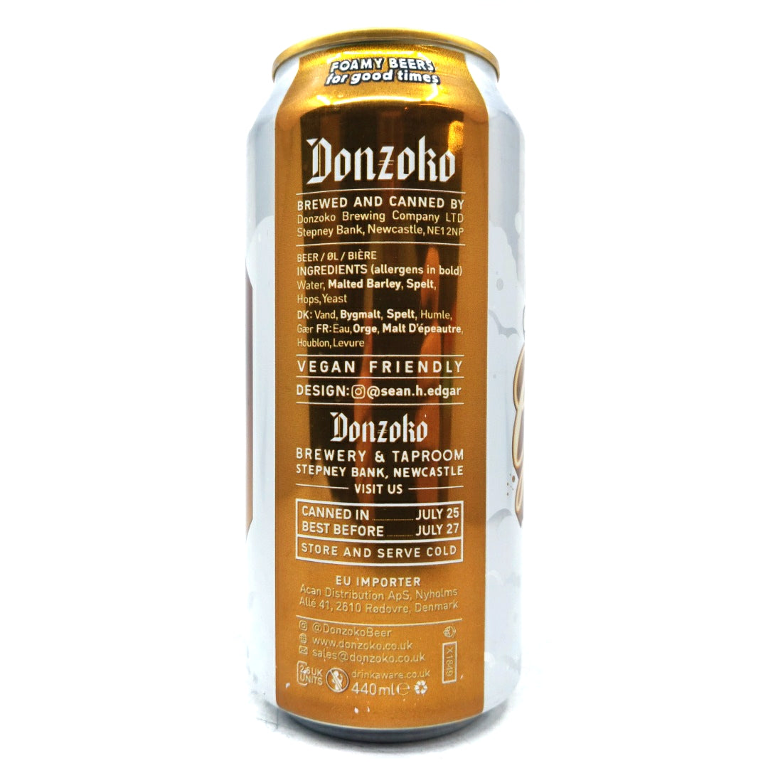 Donzoko x Burning Sky Big Foam Grand Cru Lager Rustique 6% (440ml can)-Hop Burns & Black
