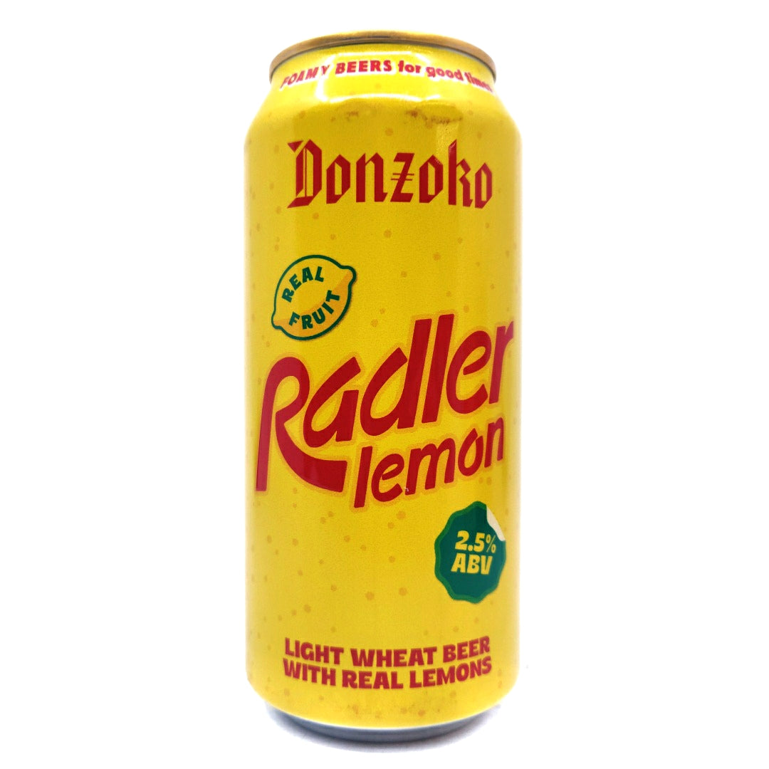 Donzoko Radler Lemon 2.5% (440ml can)-Hop Burns & Black