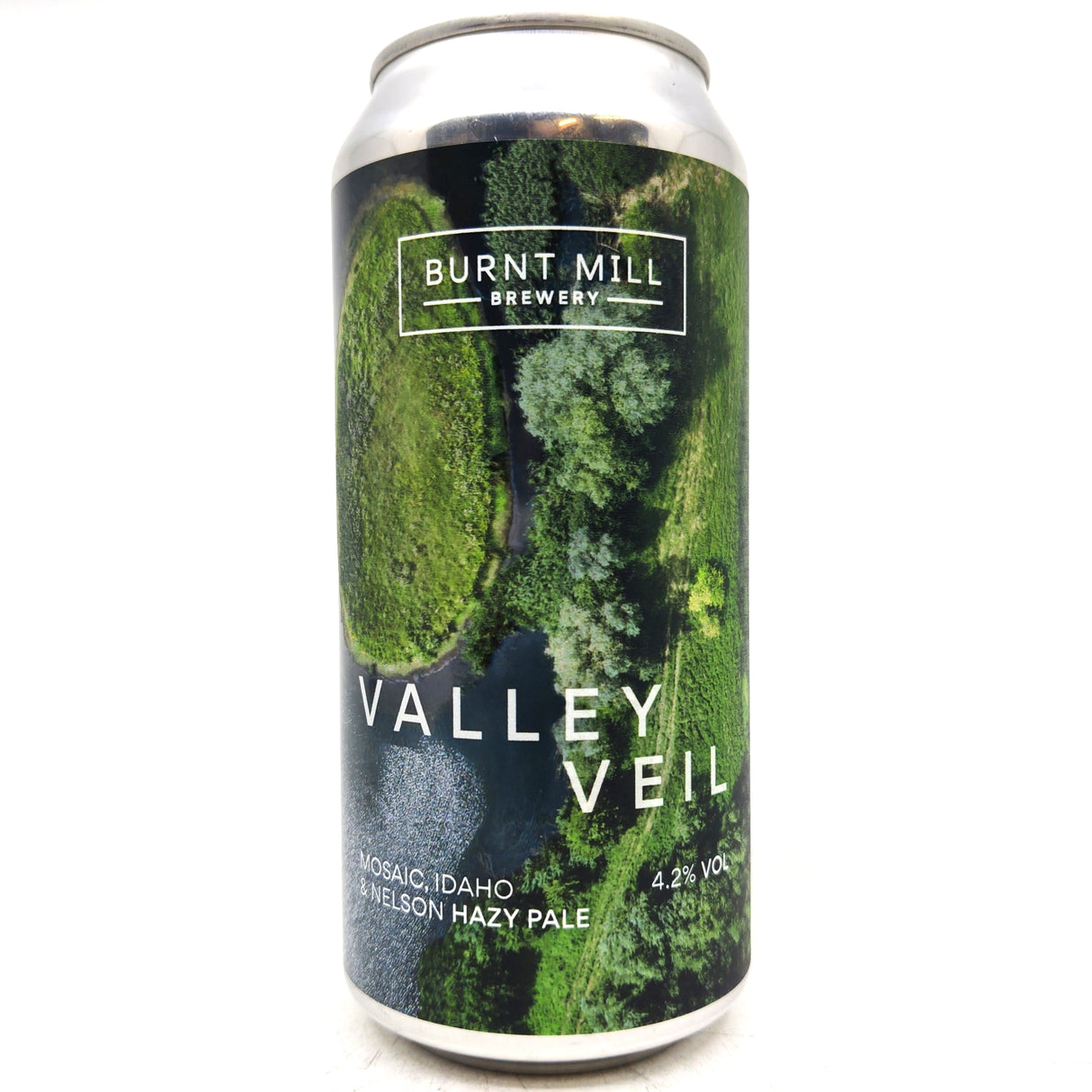 Burnt Mill Valley Veil Pale Ale 4.2% (440ml can)-Hop Burns & Black