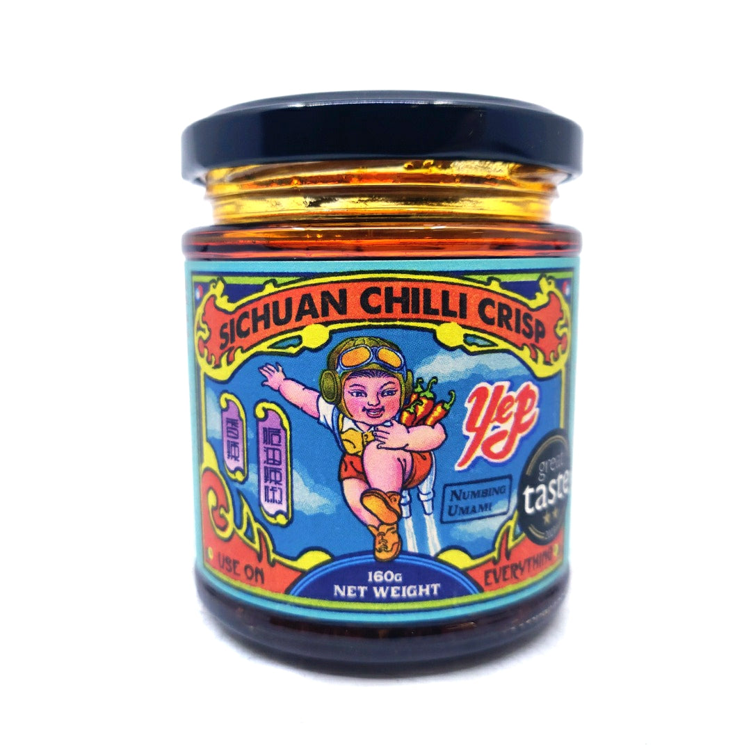 Yep Kitchen Sichuan Chilli Crisp (150g)-Hop Burns & Black