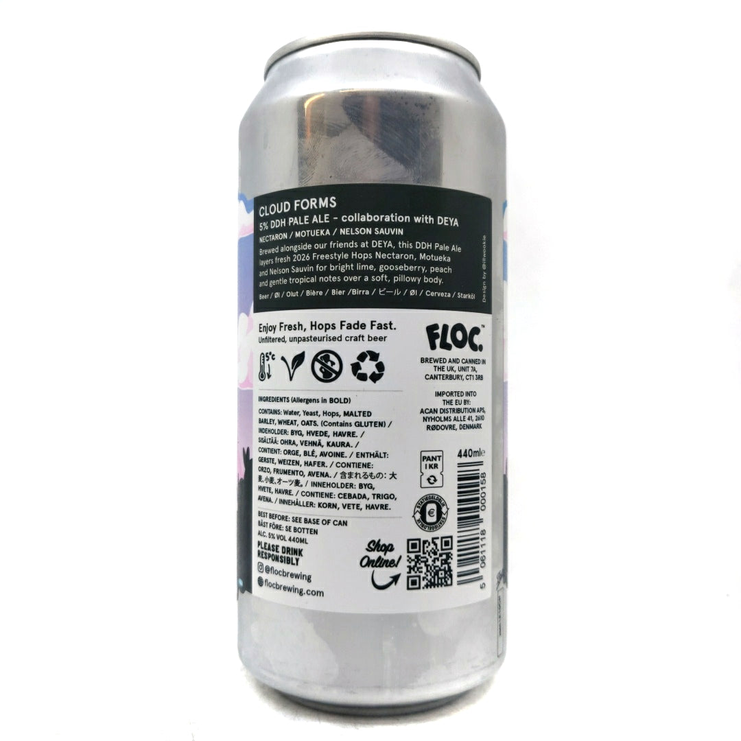Floc Brewing x DEYA Cloud Forms DDH Pale Ale 5% (440ml can)