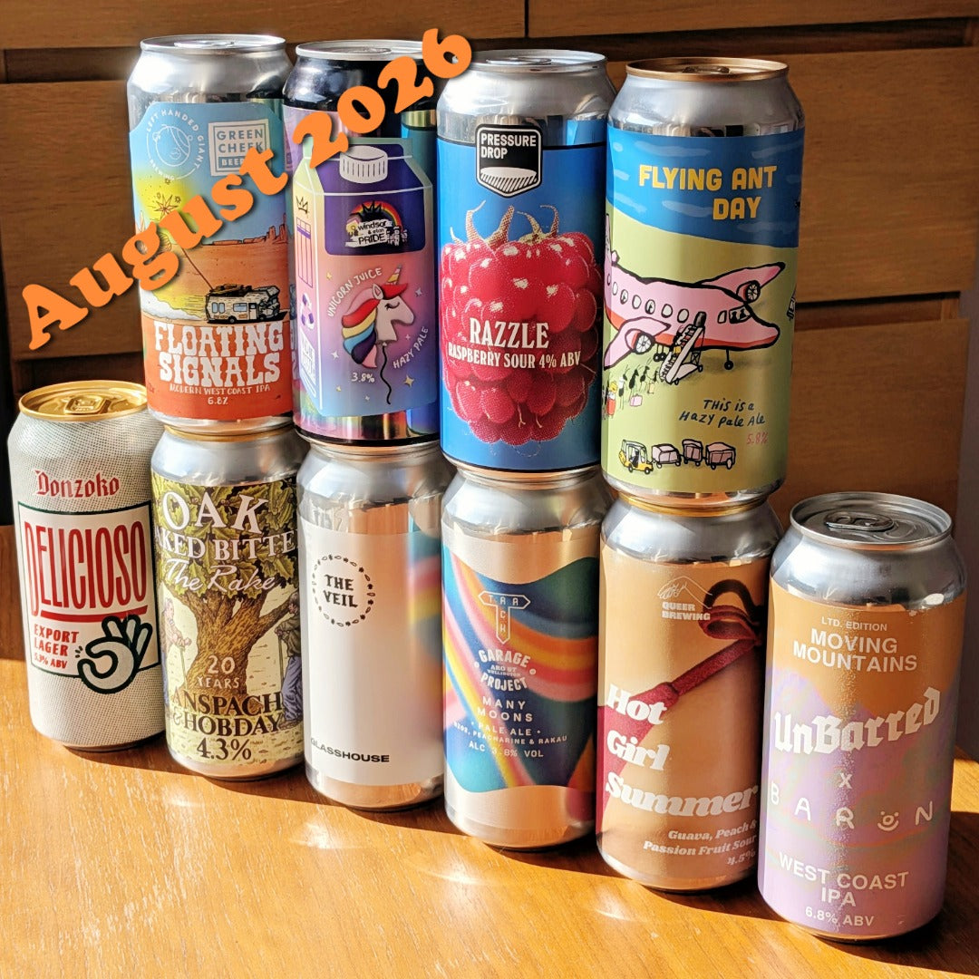 3 month pre-paid - HB&B Sub Club All Killer No Filler beer subscription box-Hop Burns & Black