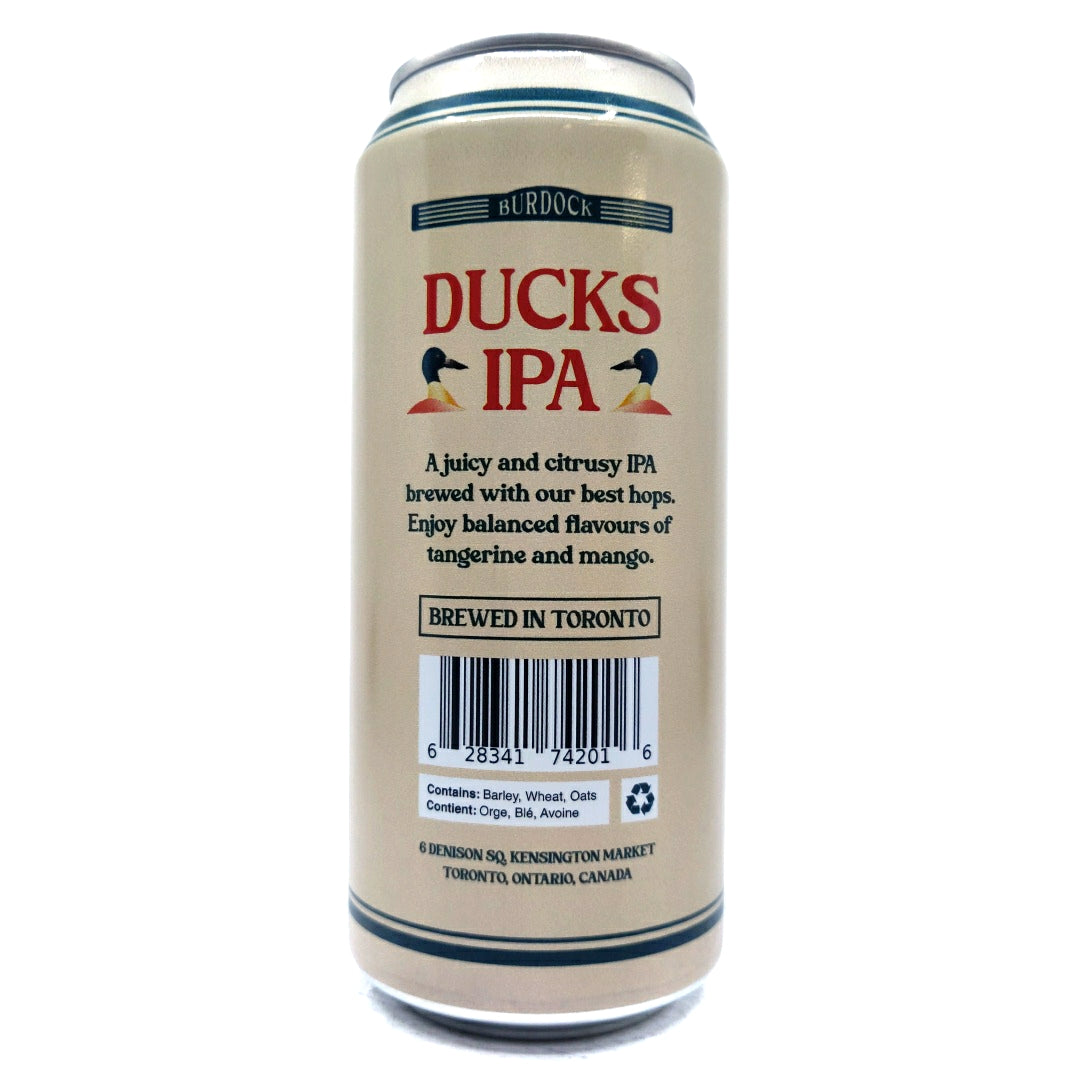 Burdock Ducks IPA 6.3% (473ml can)-Hop Burns & Black