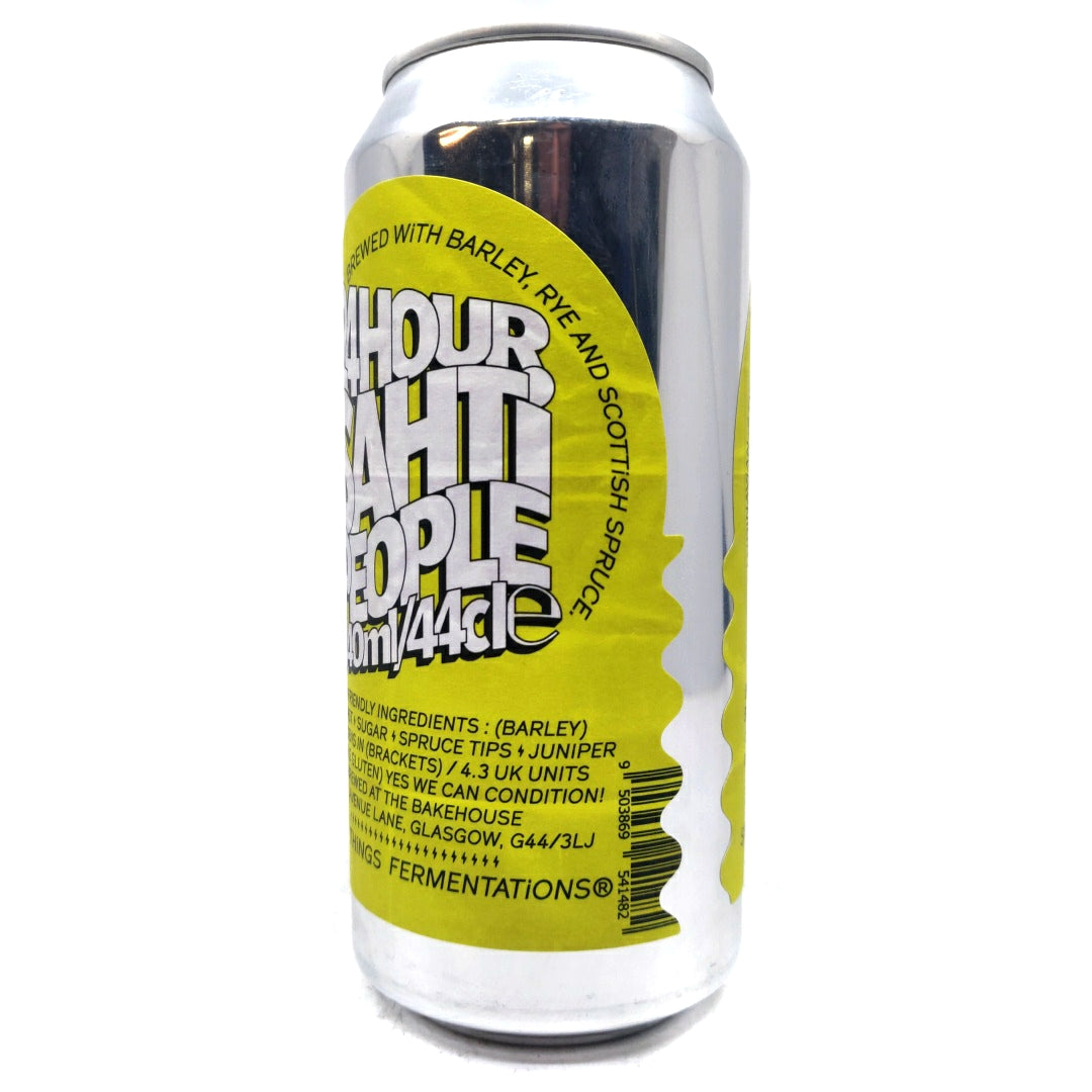 Simple Things Fermentations 24 Hour Sahti People Farmhouse Ale 7.8% (440ml can)-Hop Burns & Black