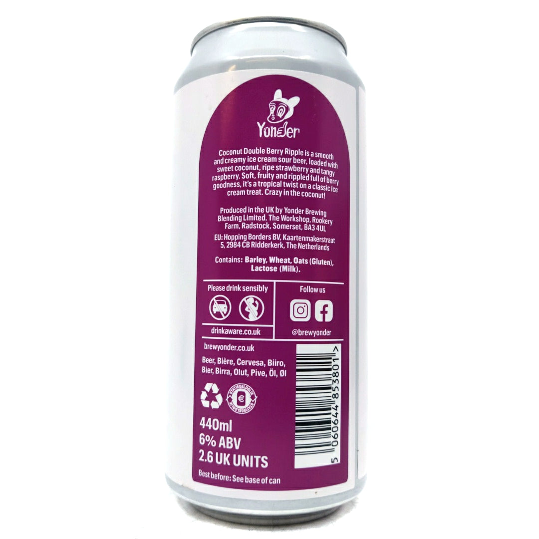 Yonder Coconut Double-Berry Ripple Ice Cream Sour 6% (440ml can)