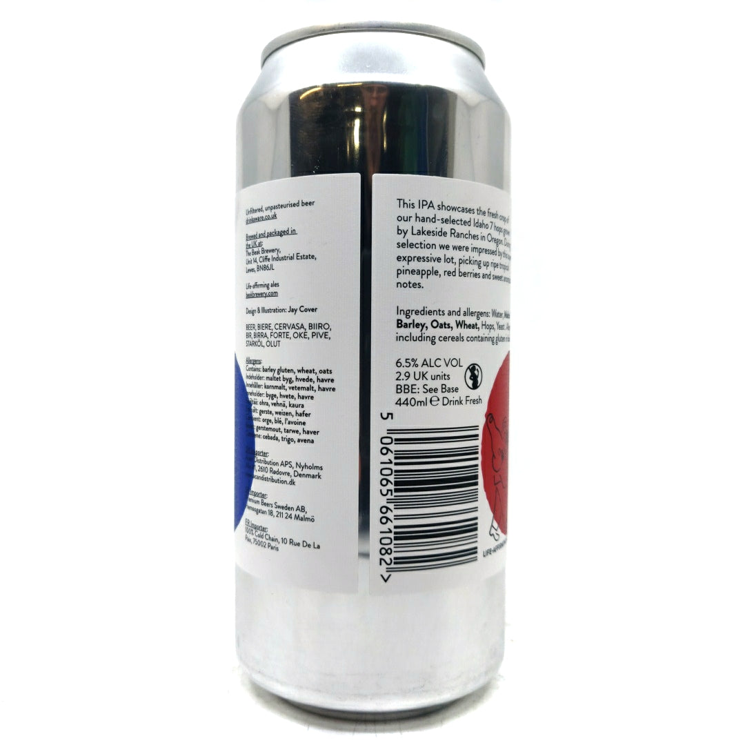 Beak Brewery So Idaho IPA 6.5% (440ml can)-Hop Burns & Black
