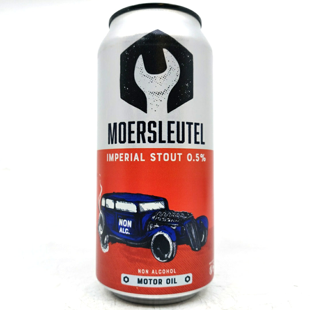 Moersleutel Motor Oil Non-Alcohol Imperial Stout 0.5% (440ml can)-Hop Burns & Black
