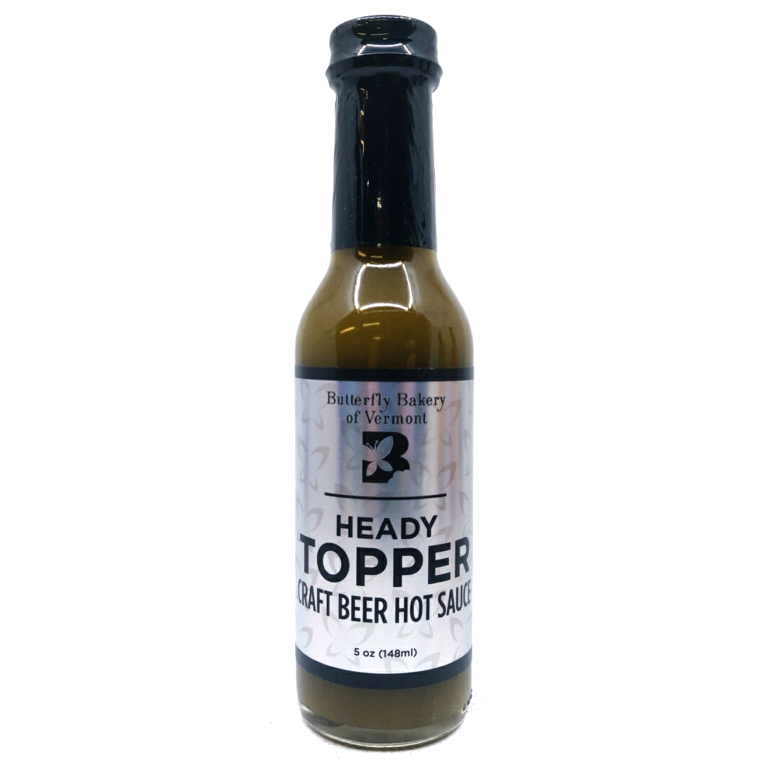 Butterfly Bakery Heady Topper Hot Sauce (148ml)-Hop Burns & Black