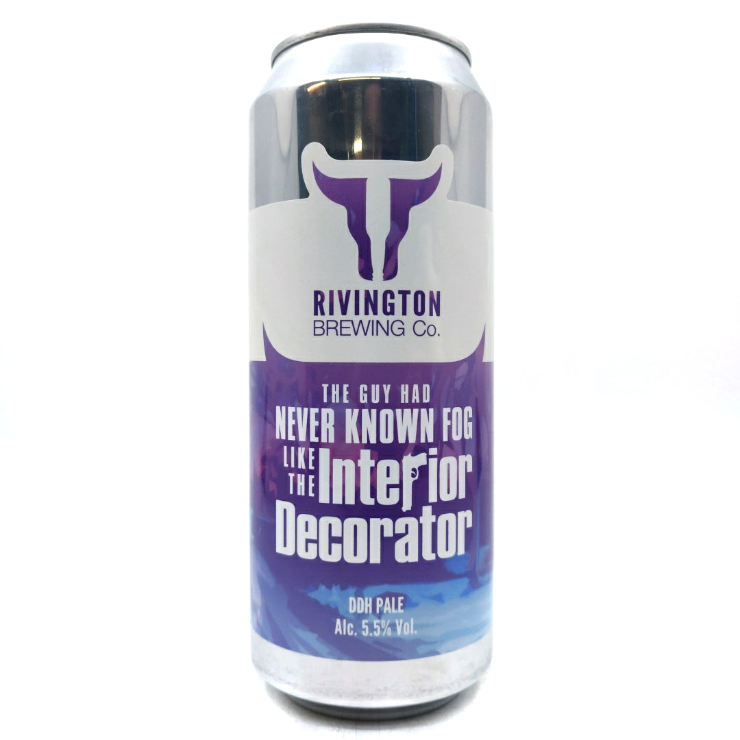 Rivington The Guy Had Never Known Fog Like The Interior Decorator DDH Pale Ale 5.5% (500ml can)-Hop Burns & Black