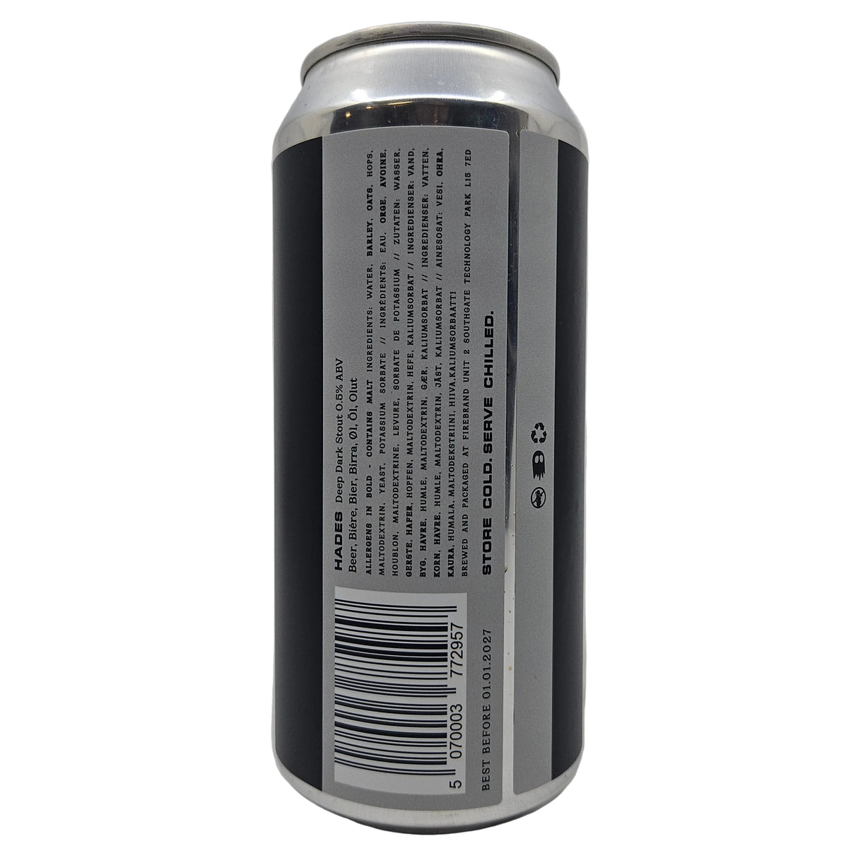 We Can Be Friends Hades Deep Dark Stout 0.5% (440ml can)-Hop Burns & Black