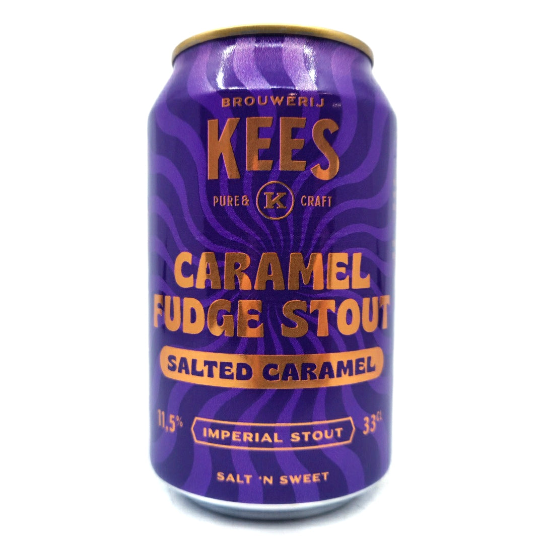 Kees Caramel Fudge Stout Salted Caramel 11.5% (330ml can)-Hop Burns & Black