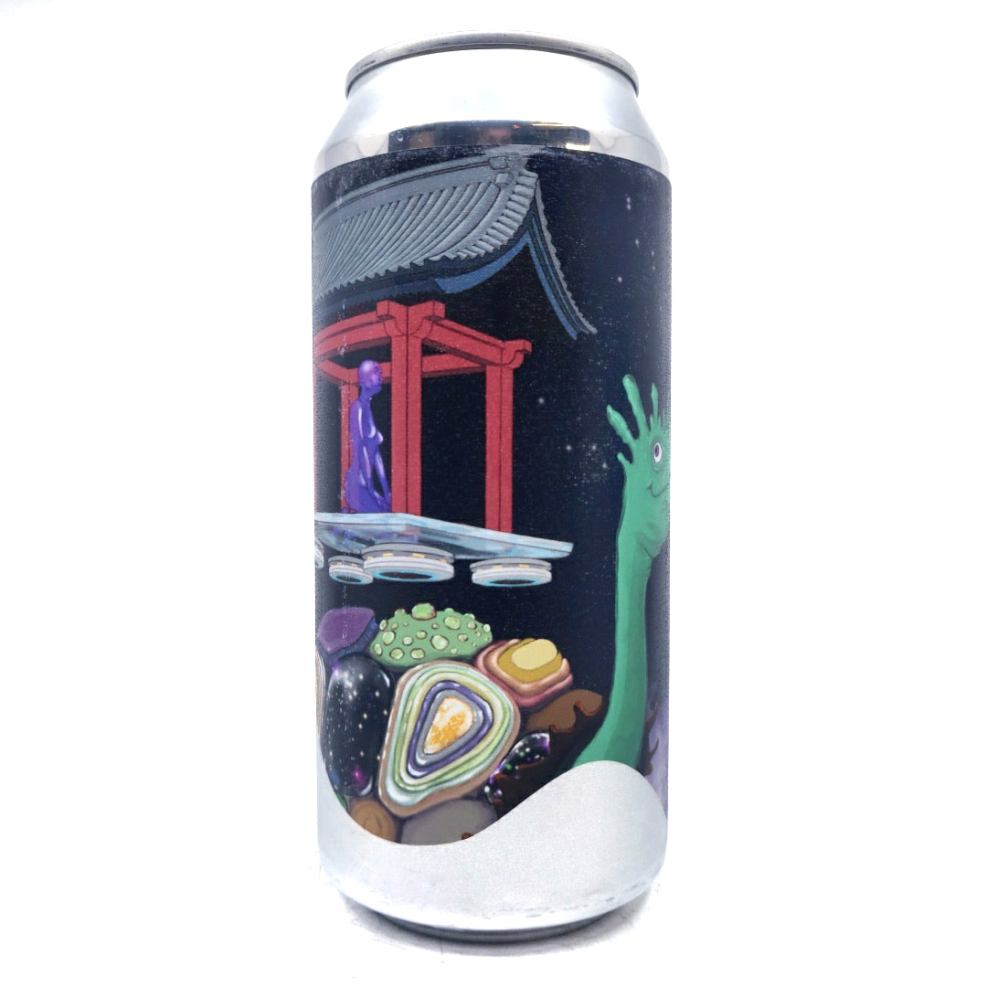 Below Brew Co NEIPA the Cosmic Turtle Alcohol Free IPA 0.5% (440ml can)-Hop Burns & Black