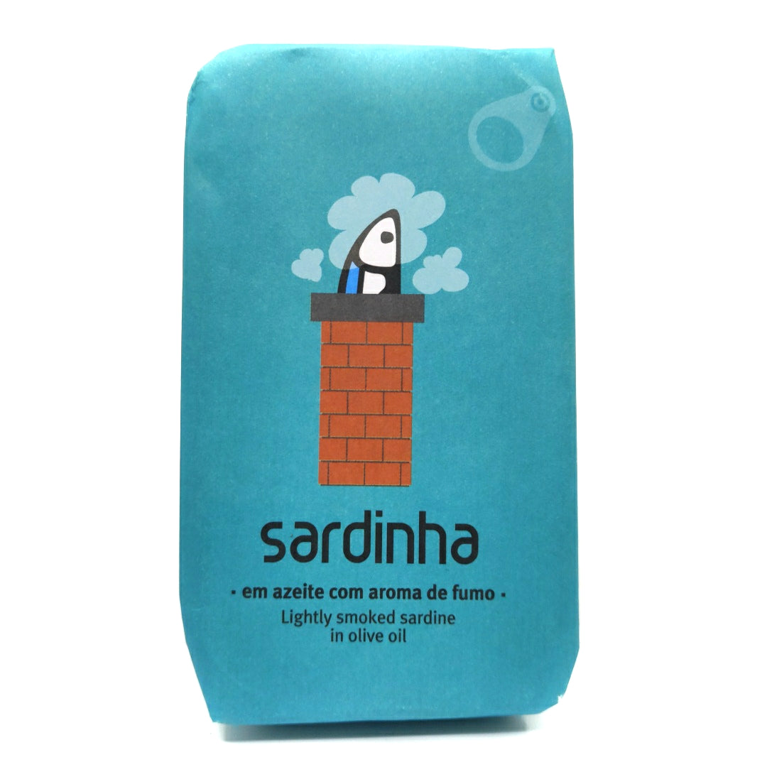 Sardinha Portuguese Sardines Smoked in Olive Oil (120g)-Hop Burns & Black