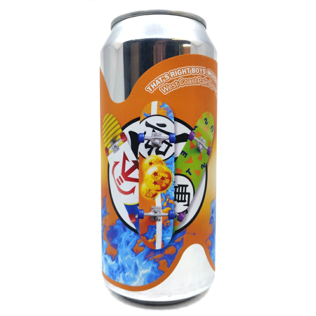 Sureshot That’s Right Boys, Mondo Cool West Coast Pale Ale 4.5% (440ml can)-Hop Burns & Black