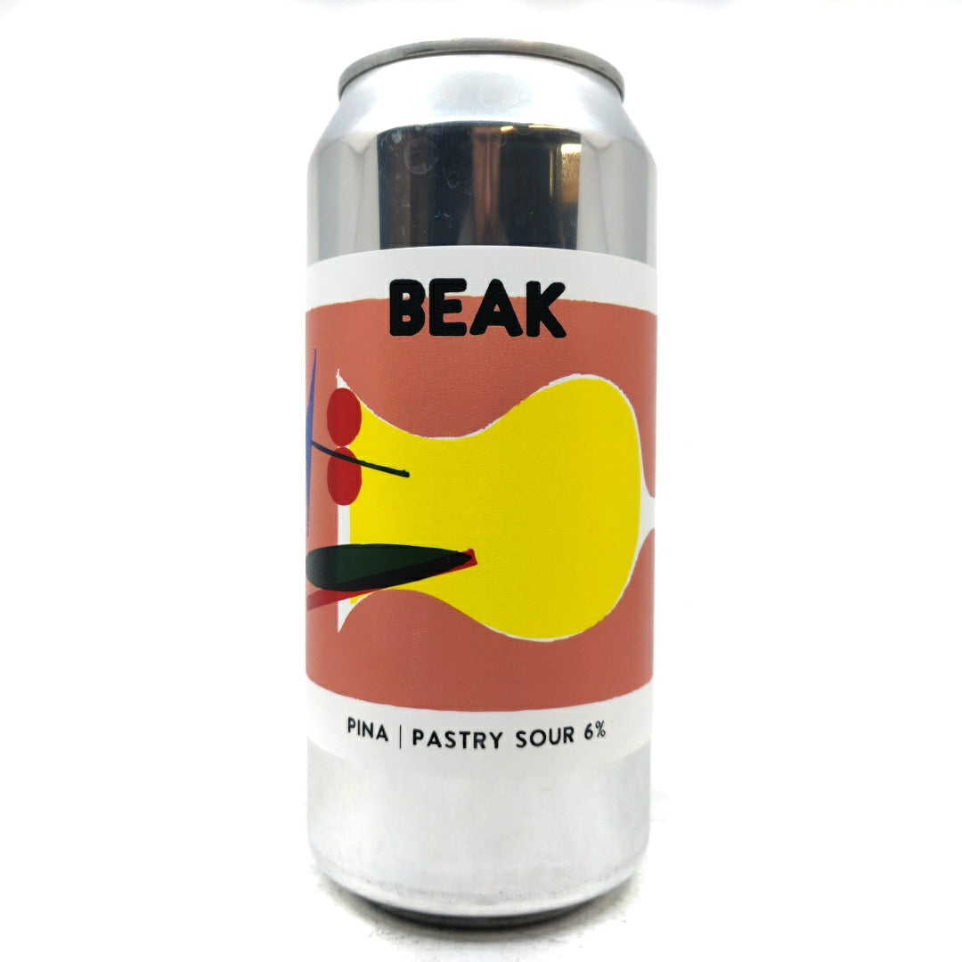 Beak Brewery Pina Pastry Sour 6% (440ml can)-Hop Burns & Black