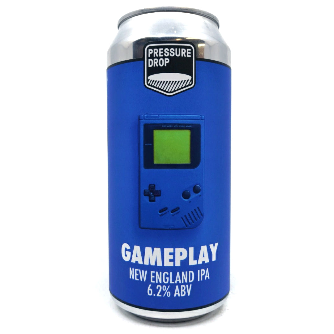 Pressure Drop Gameplay New England IPA 6.2% (440ml can)-Hop Burns & Black