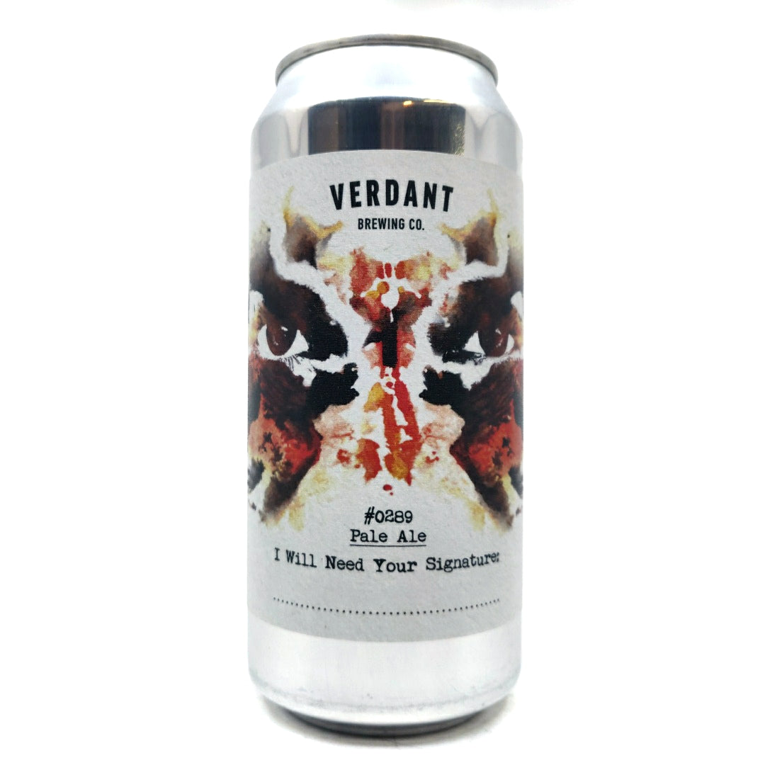 Verdant I Will Need Your Signature Pale Ale 5.5% (440ml can)-Hop Burns & Black