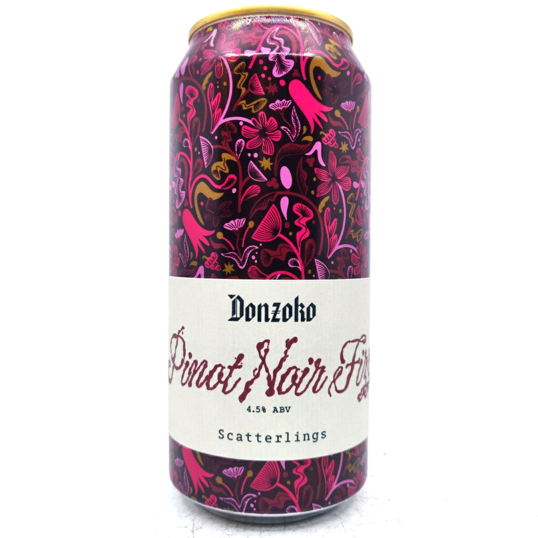 Donzoko x Scatterlings Pinot Noir Fizz 4.5% (440ml can)-Hop Burns & Black