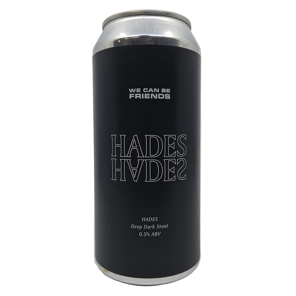 We Can Be Friends Hades Deep Dark Stout 0.5% (440ml can)-Hop Burns & Black