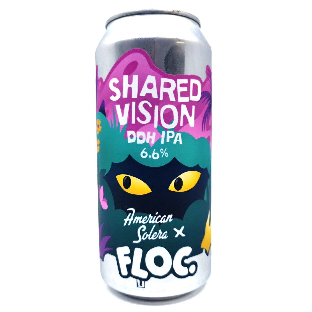 Floc Brewing x American Solera Shared Vision DDH IPA 6.6% (440ml can)-Hop Burns & Black