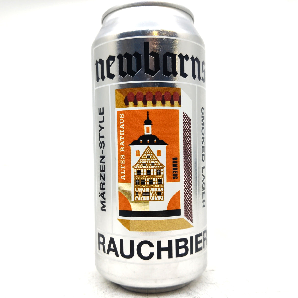 Newbarns Rauchbier 5.1% (440ml can)-Hop Burns & Black