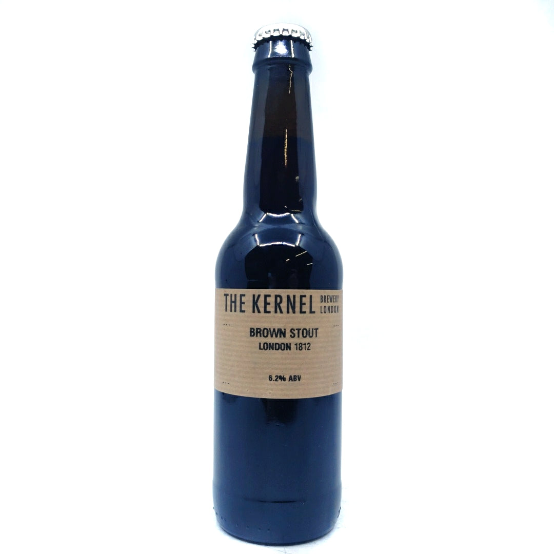Kernel Brown Stout London 1812 6.2% (330ml)-Hop Burns & Black