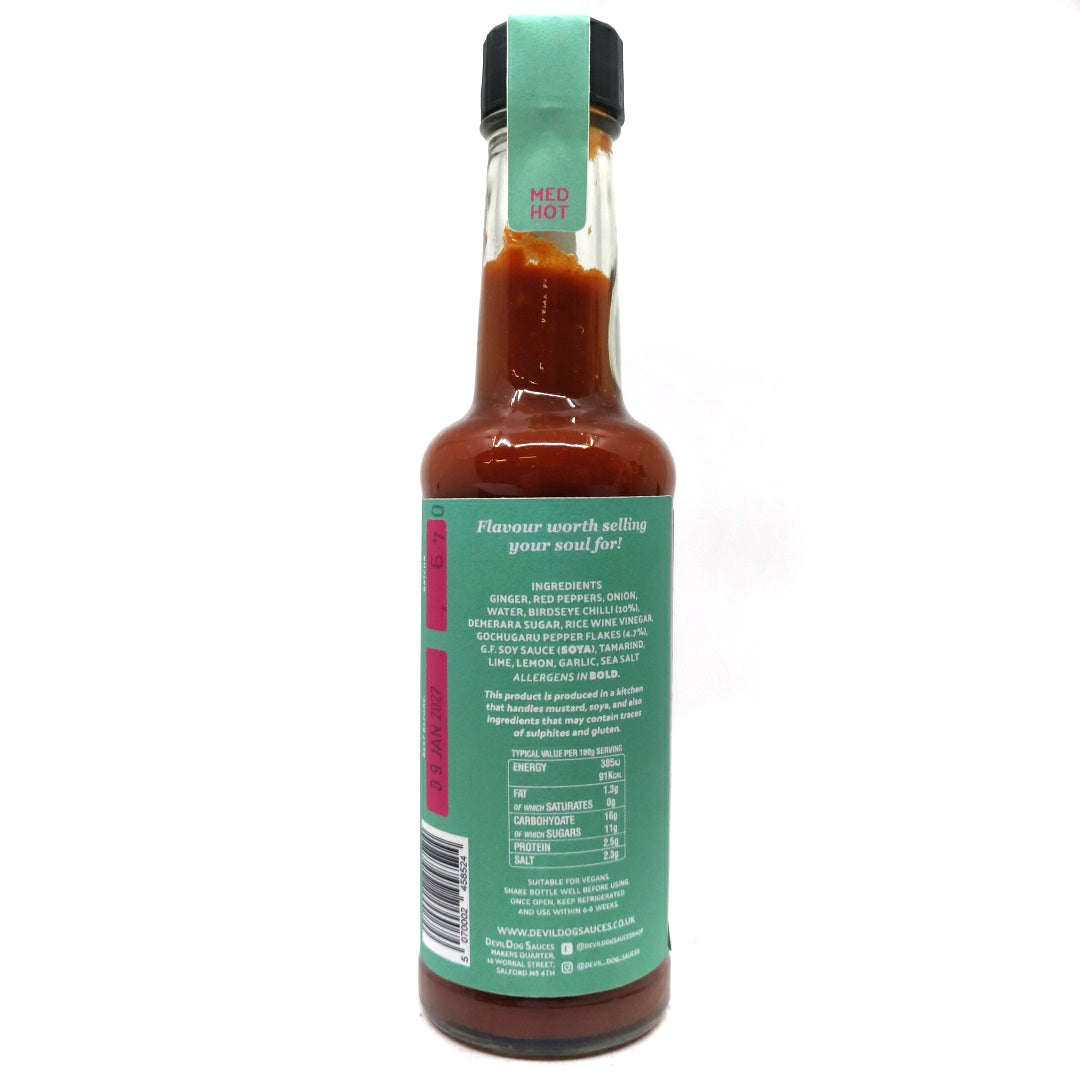 Devil Dog Gochugaru & Ginger Chilli Sauce (150ml)-Hop Burns & Black