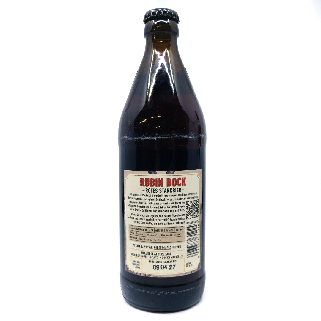 Aldersbacher Rubin-Bock 6.8% (500ml)-Hop Burns & Black
