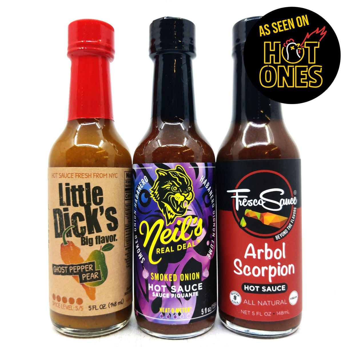 Hot Ones Hot Sauce Season 25 Heat Pack (3 sauces)-Hop Burns & Black