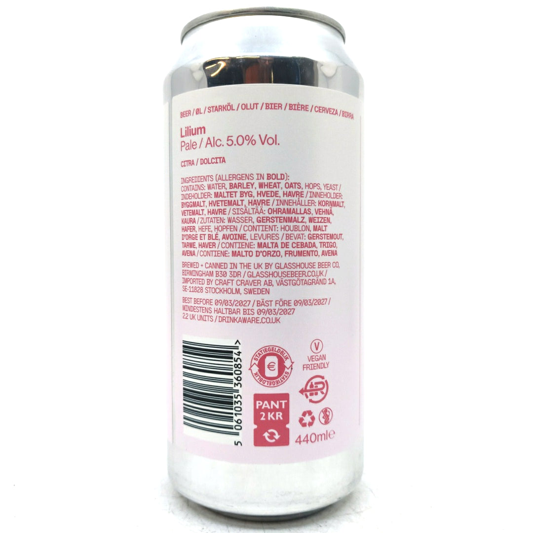 GlassHouse Lilium Pale Ale 5% (440ml can)