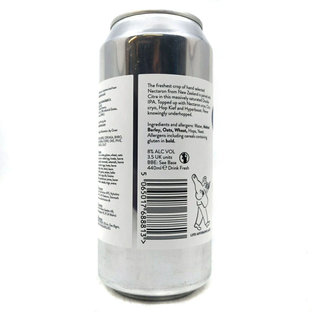 Beak Vapour Double IPA 8% (440ml can)-Hop Burns & Black