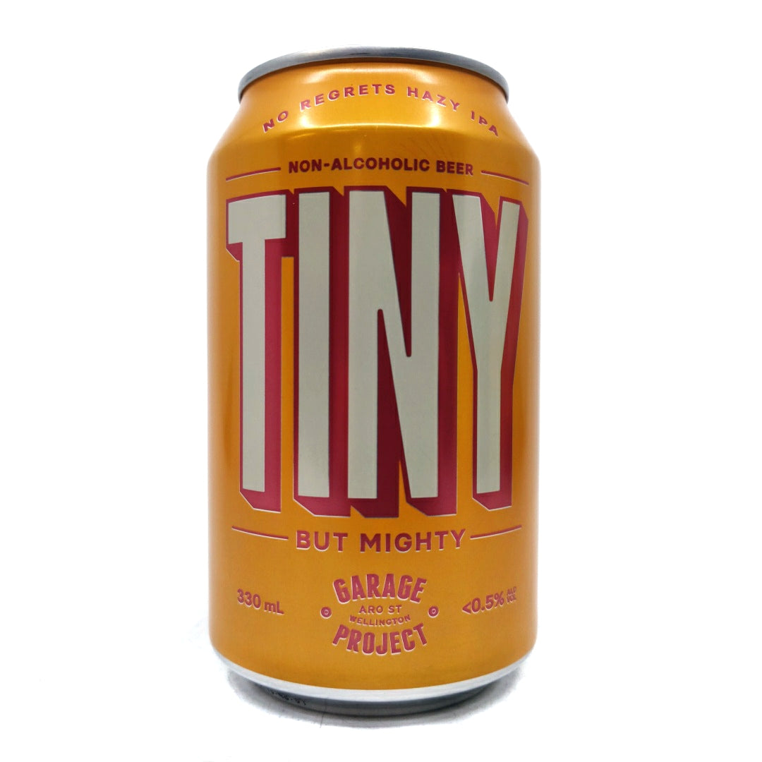 Garage Project Tiny But Mighty Everyday IPA 0.5% (330ml can)-Hop Burns & Black