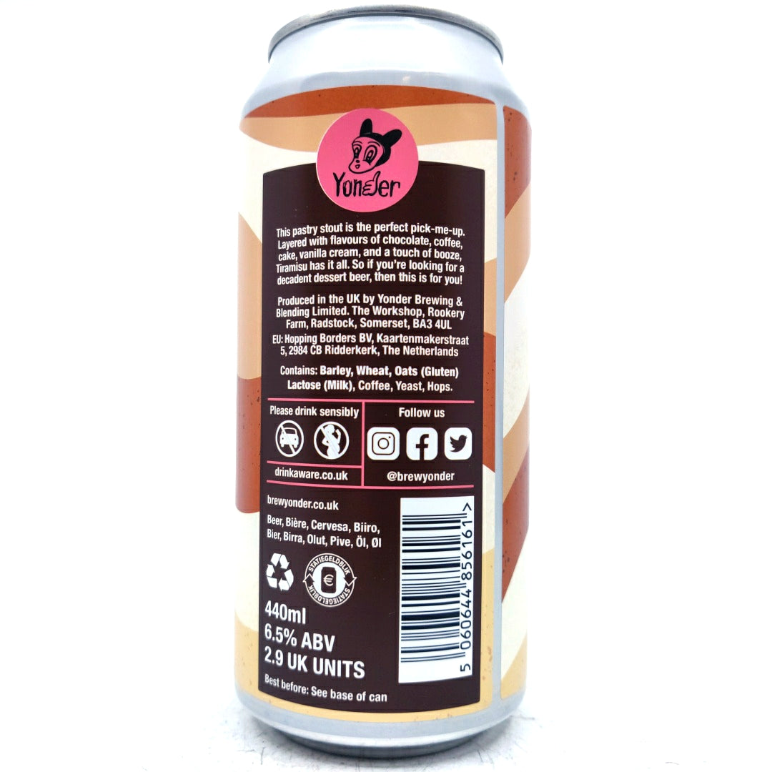 Yonder Tiramisu Pastry Stout 6.5% (440ml can)-Hop Burns & Black