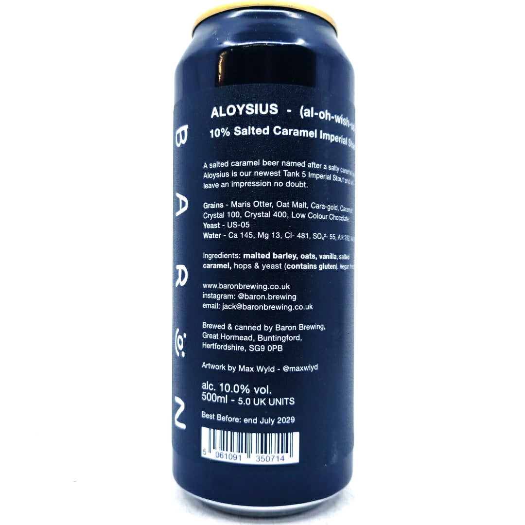 Baron Brewing Aloysius Imperial Stout 10% (500ml can)