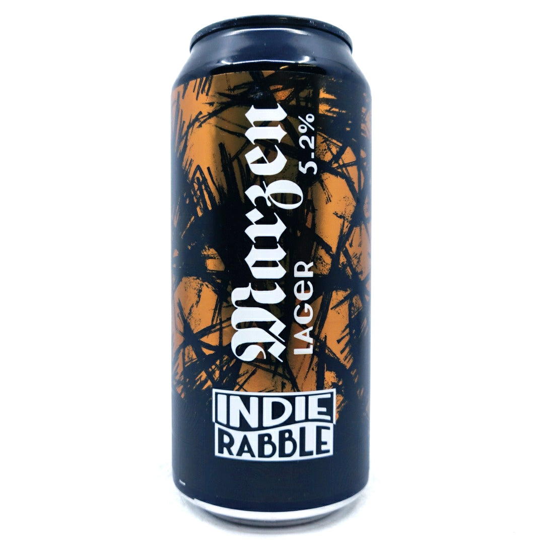 Indie Rabble Marzen Lager 5.2% (440ml can)-Hop Burns & Black
