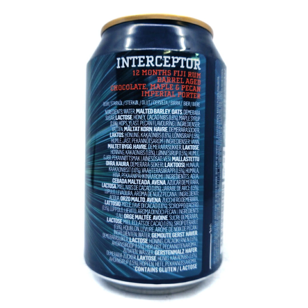 Emperor's Brewery BA Interceptor Imperial Porter 14.3% (330ml can)-Hop Burns & Black